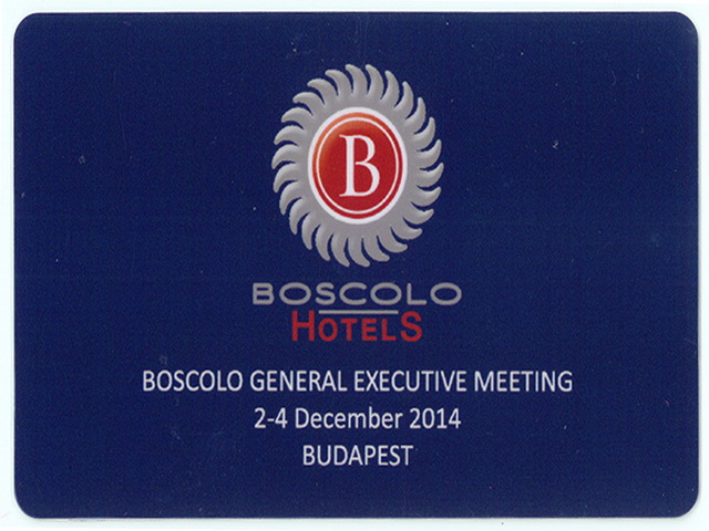 Boscolo Hotel plasztik kártya
