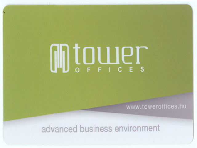 Office Tower plasztik kártya gyártás